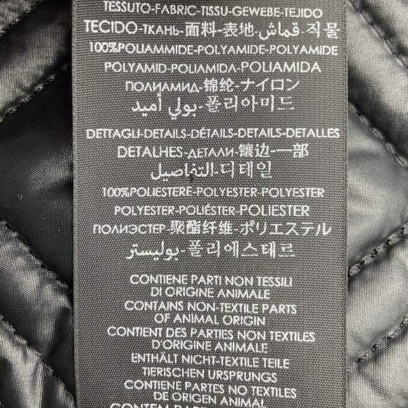 SAINT LAURENT BLACK DIAMOND QUILTED PUFFER SCARF - Picture 7 of 8